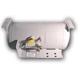 6817 – MANCHESTER Propane Tank, ASME Permanent Mount Tank 11.3 Gallon Capacity 32 Inch Length x 12 Inch Diameter Powd...